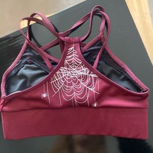 YS Rebel Halloween “web” sports bra